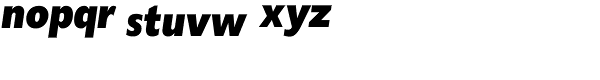 Delargo DT Condensed Black Italic Font LOWERCASE
