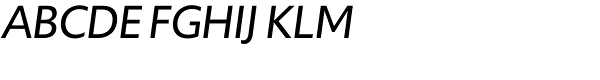 Delargo DT Italic Font UPPERCASE