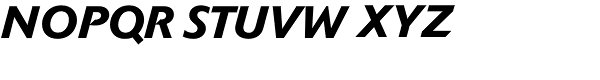 Delta BQ-Medium Italic Font UPPERCASE