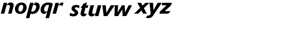 Delta BQ-Medium Italic Font LOWERCASE