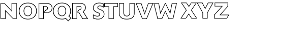 Delta BQ-Outline Font UPPERCASE