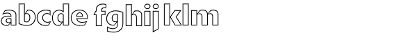Delta BQ-Outline Font LOWERCASE