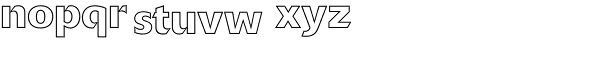 Delta BQ-Outline Font LOWERCASE