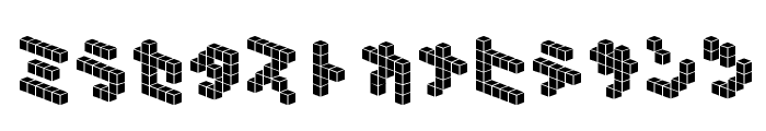 DemonCubicBlock NKP Tile Font LOWERCASE