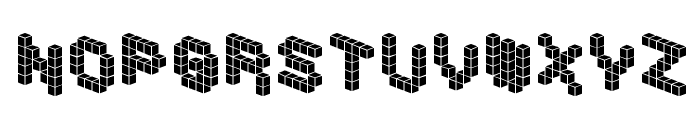 DemonCubicBlockFont Tile Font LOWERCASE