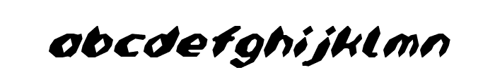 Detonator Condensed Italic Font LOWERCASE