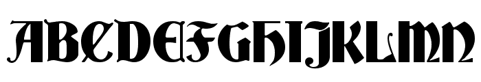 Deutsch Gothic Font UPPERCASE