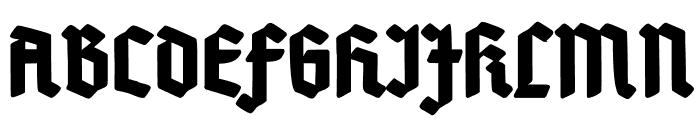 Deutsch-Gotisch Heavy Font UPPERCASE