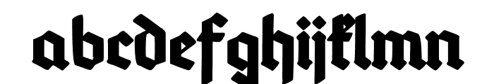 Deutsch-Gotisch Heavy Font LOWERCASE