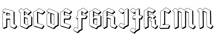 Deutsch-Gotisch Shadow Font UPPERCASE