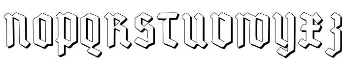 Deutsch-Gotisch Shadow Font UPPERCASE