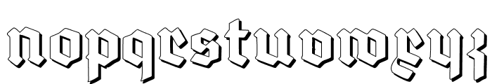 Deutsch-Gotisch Shadow Font LOWERCASE