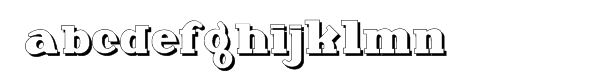 Deutsche Poster Steinschrift Font LOWERCASE