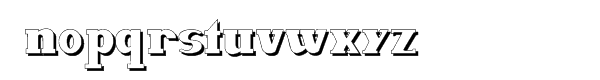 Deutsche Poster Steinschrift Font LOWERCASE