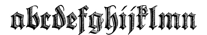 Deutsche Zierschrift Font LOWERCASE