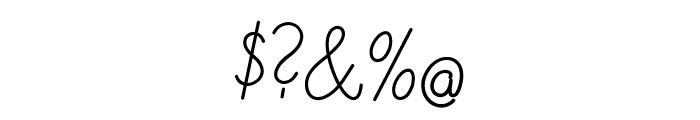 DeutscheNormalschrift-Italic Font OTHER CHARS