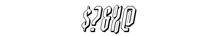 Devil Summoner 3D Italic Font OTHER CHARS