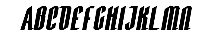 Devil Summoner Extra-Expanded Italic Font UPPERCASE