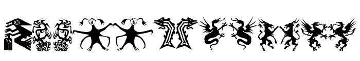 Devils and Dragons Font LOWERCASE