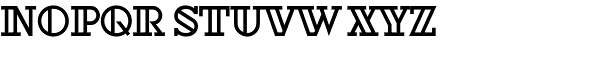 Dextor Outline D Font LOWERCASE