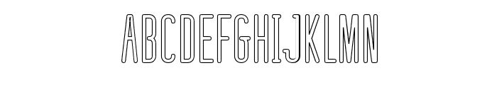 defatted milk Outline Font UPPERCASE