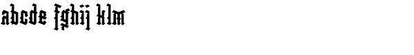 DF Gargoyle Black Font LOWERCASE