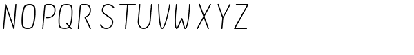 DF Staple Mono Regular Italic Font UPPERCASE