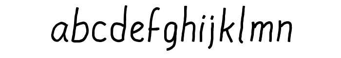 DF Thin Font LOWERCASE