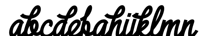 DHF Broffont Script Italic Font LOWERCASE