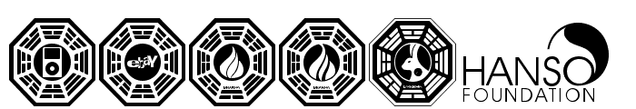 Dharma Initiative Logos Font UPPERCASE
