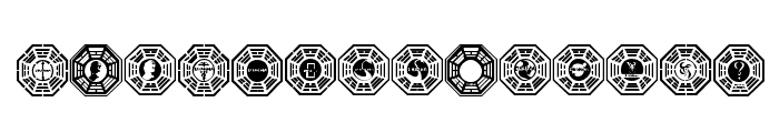 Dharma Initiative Logos Font LOWERCASE