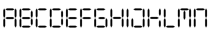 DIGIT LCD Regular Font UPPERCASE