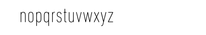 DIN Next Pro Condensed Ultra Light Font LOWERCASE