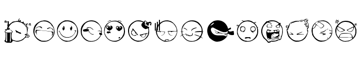 DIST Yolks Emoticons Font LOWERCASE