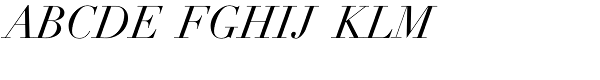 Didot LTStd-Italic Font UPPERCASE