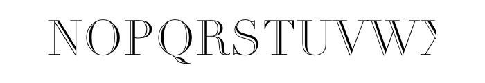 Didot Open Face Com Font UPPERCASE