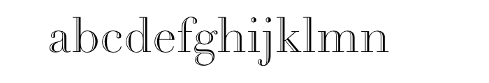 Didot Open Face Com Font LOWERCASE