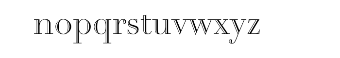 Didot Open Face Com Font LOWERCASE