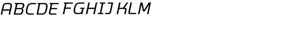 Dieselis-SCZero Oblique Font LOWERCASE