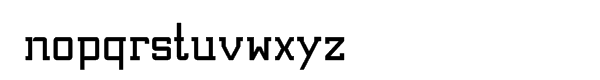 DigiBo Eck Serif Font LOWERCASE