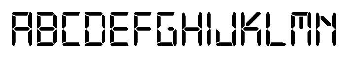 Digital-7 Font UPPERCASE