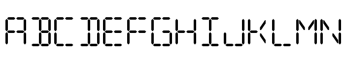 Digital Computer Bold Font LOWERCASE