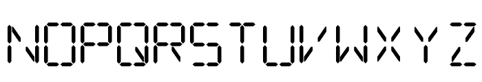 Digital Computer Bold Font LOWERCASE