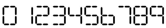 Digital Computer Light Italic Font OTHER CHARS