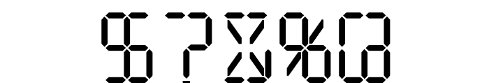 Digital Computer Light Italic Font OTHER CHARS