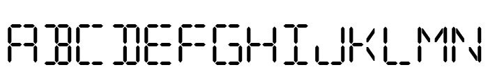 Digital Computer Light Italic Font UPPERCASE