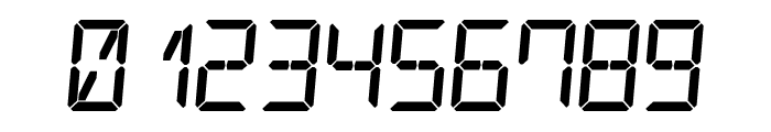 Digital Counter 7 Italic Font OTHER CHARS
