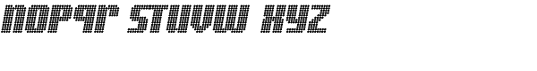 Digital Disco Heavy AOE Italic Font LOWERCASE