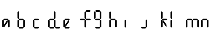 Digital Internet Semibold Italic Font LOWERCASE