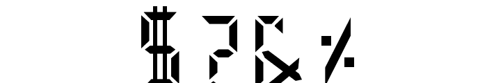 Digital Numbers Font OTHER CHARS